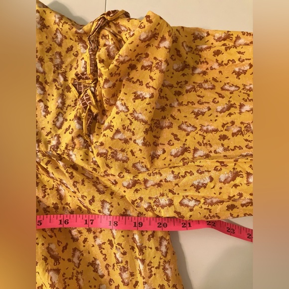 JOIE Nordstrom Floral Button Down Peasant Top Balloon Sleeve Large - Picture 5 of 10